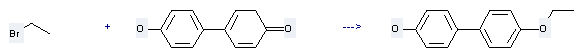The 4-Ethoxy-4'-hydroxybiphenyl can be obtained by Biphenyl-4,4'-diol and Bromoethane